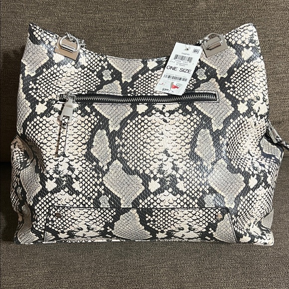 New I.N.C. International Concepts Trippii Chain Tote Snakeskin Design - Picture 5 of 15